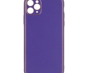 Чехол Leather Gold with Frame without Logo для iPhone 11 Pro Max (7, Purple)